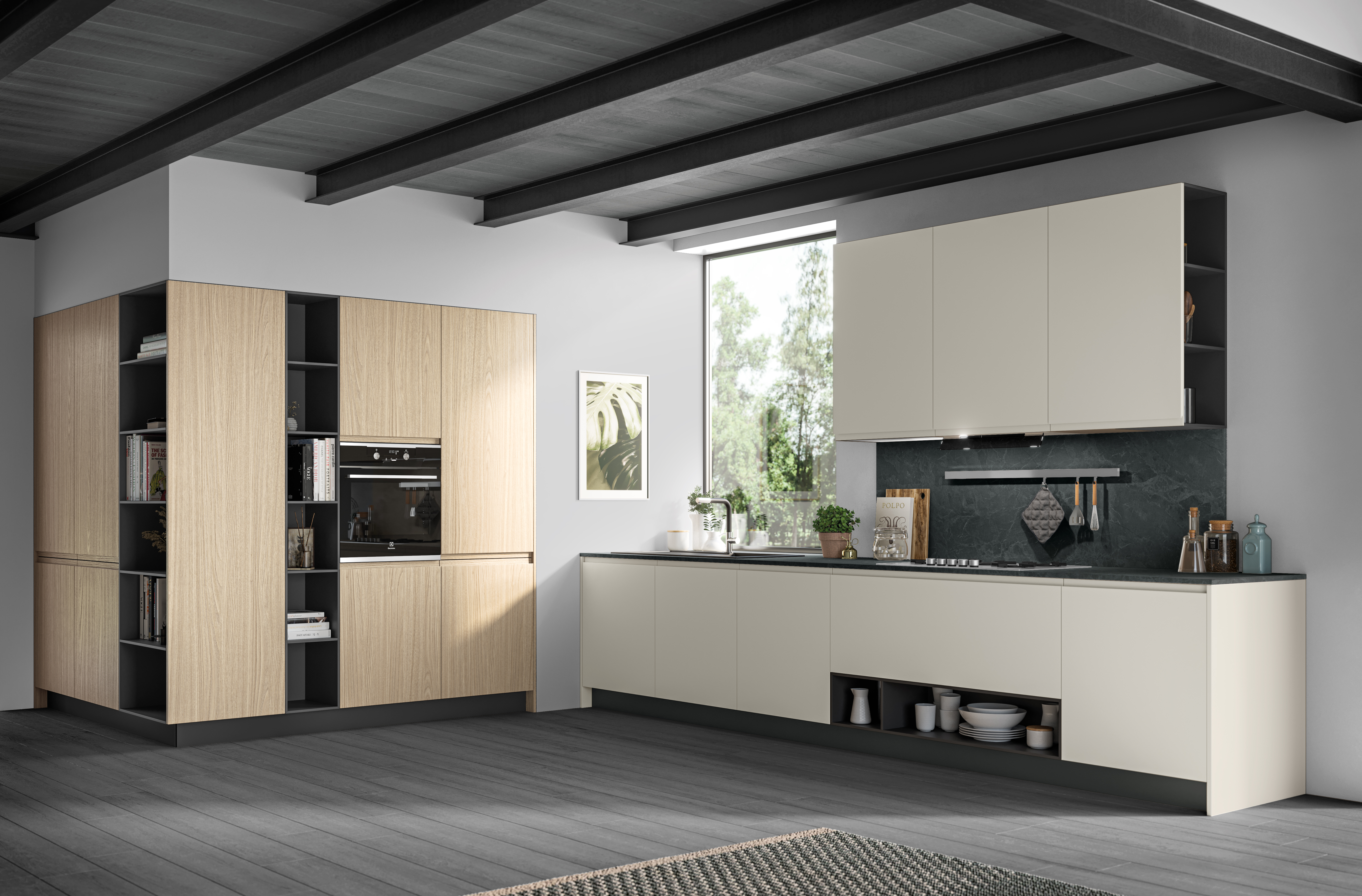 Cucina Fly minimal e originale di Prima Cucine.