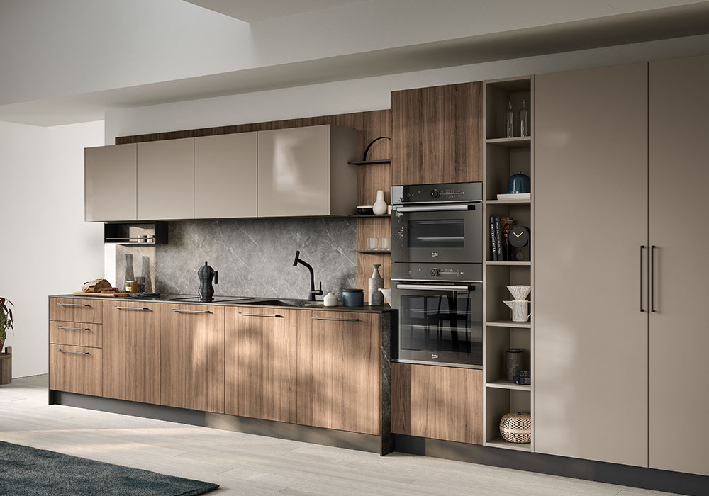 Doppio forno Beko per una cucina Domino.