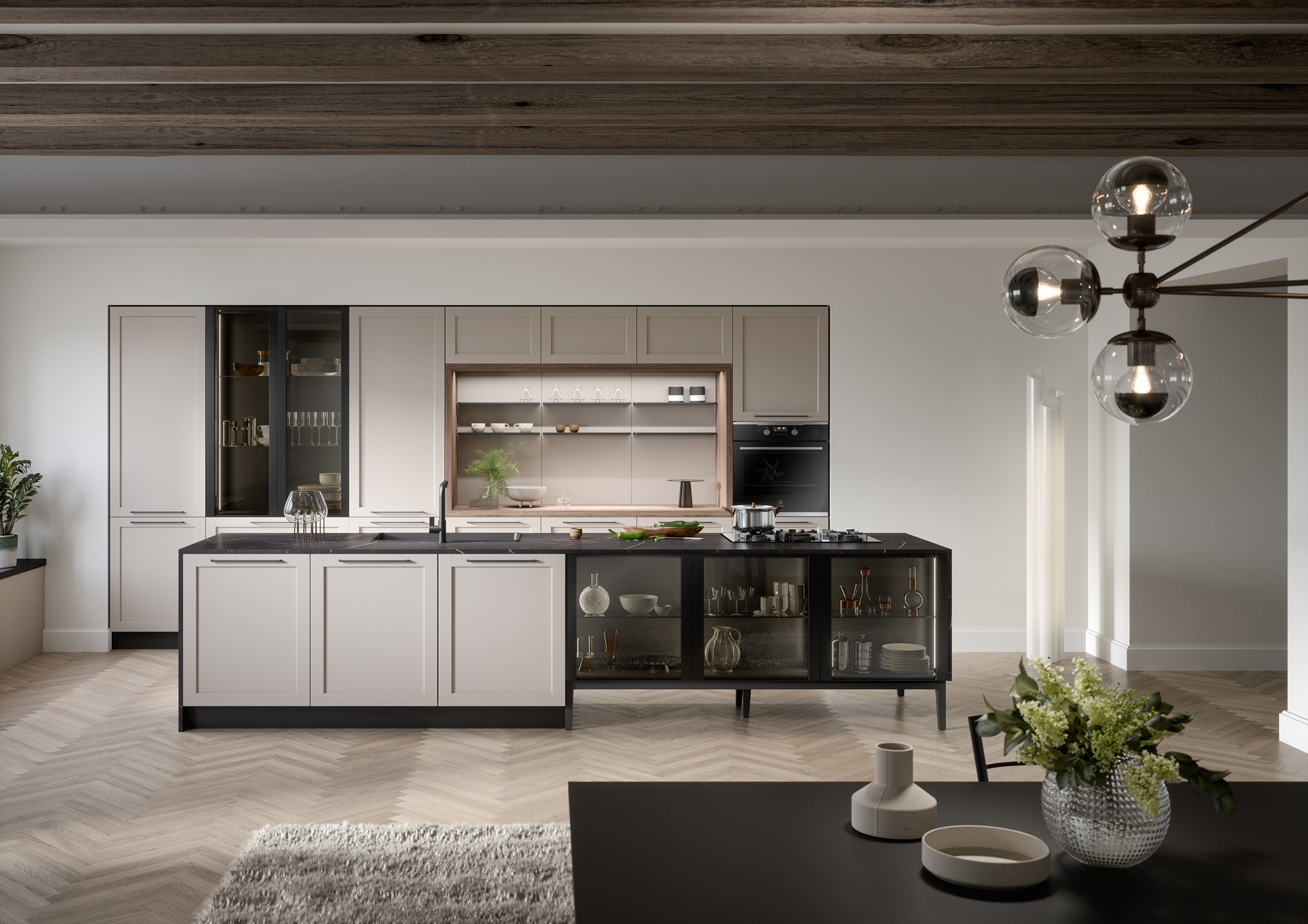 Cucine moderne a ponte o con portale: quali caratteristiche e vantaggi?